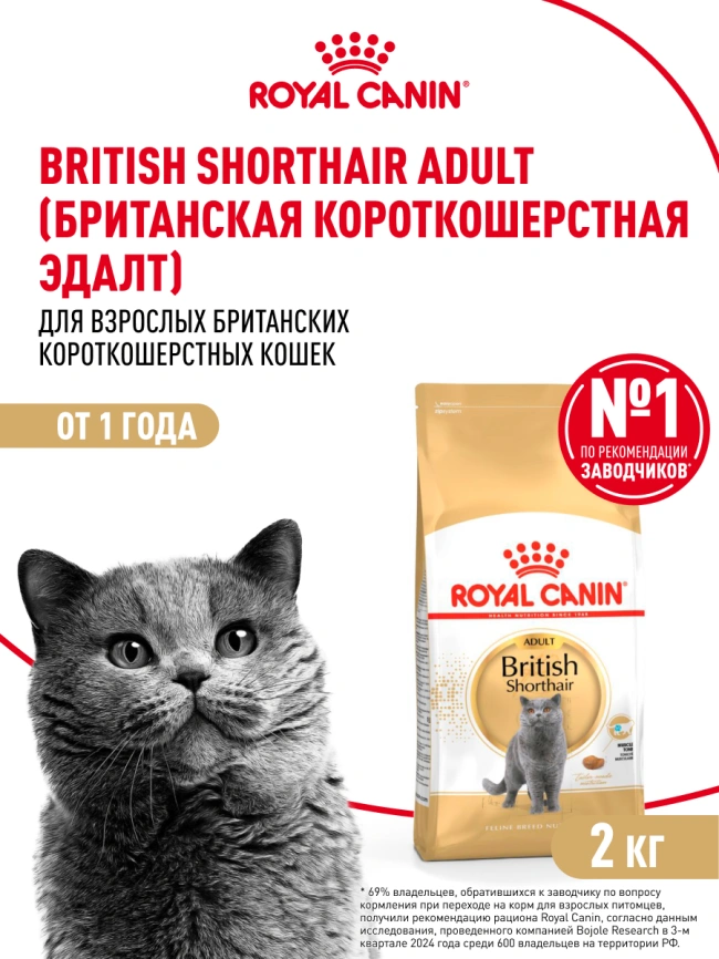 Сухой корм Royal Canin British Shorthair для кошек породы британская короткошерстная, 2 кг фото 12