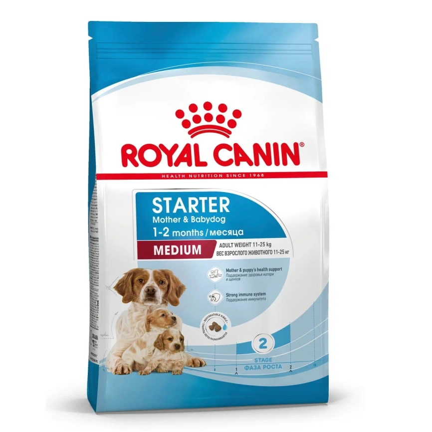 Сухой корм Royal Canin Medium Starter Mother & Babydog для собак, 12 кг фото 1