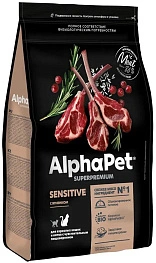 Сухой корм ALPHAPET Superpremium Hairball Lamb & Rabbit для взрослых кошек и котов, для выведения шерсти, с ягненком и кроликом, 400 г фото 2