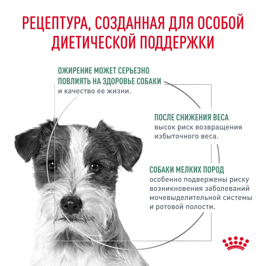 Сухой корм Royal Canin Satiety Small Dogs для собак мелких пород для снижение веса, 1.5 кг фото 3
