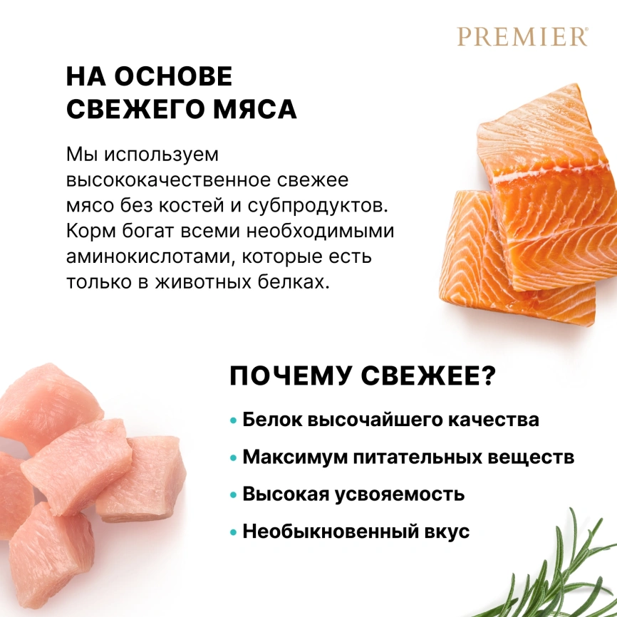 Сухой корм Premier Cat Salmon & Turkey Adult для взрослых кошек, 400 г фото 6