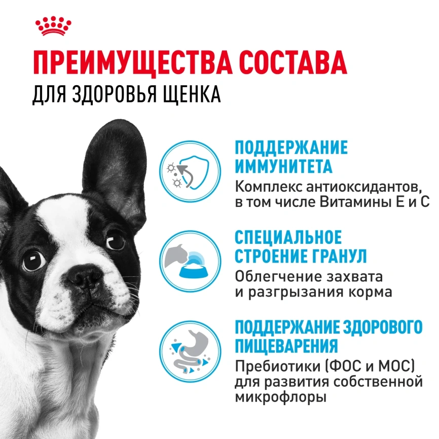 Сухой корм Royal Canin French Bulldog Puppy для щенков, 10 кг фото 2