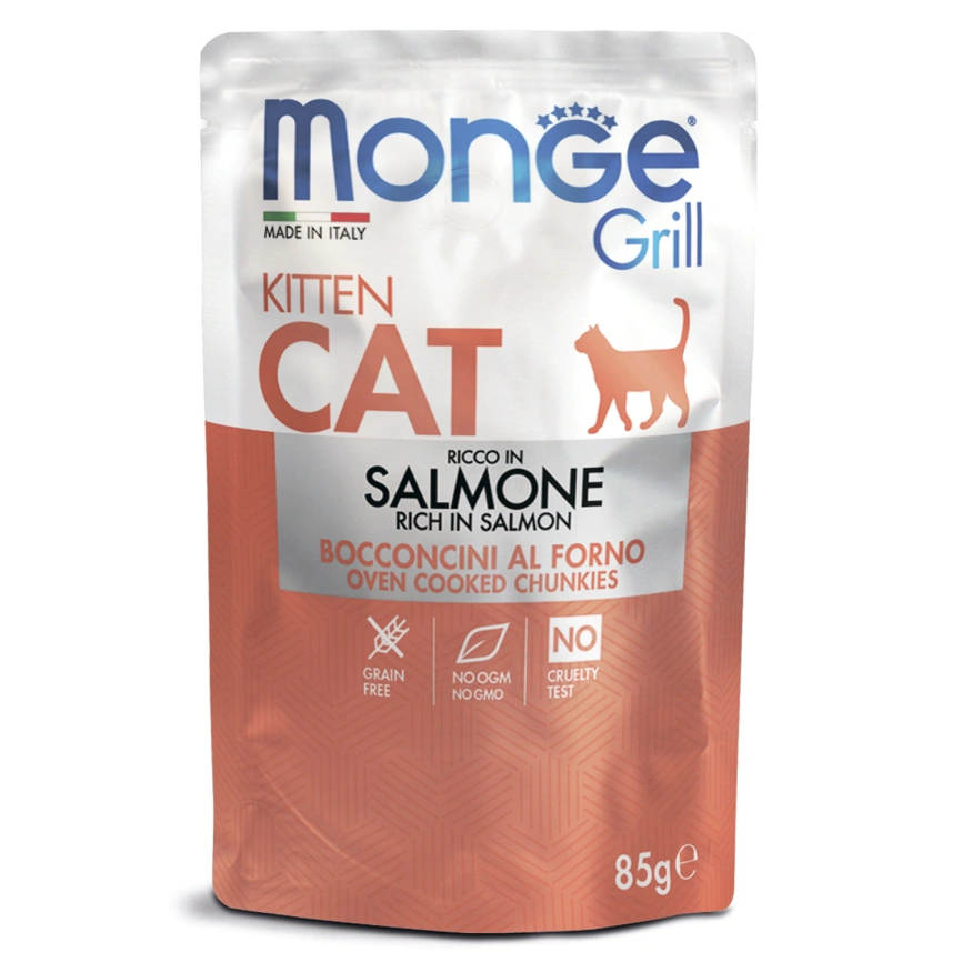 Влажный корм Monge Cat Grill Chicken для стерилизованных кошек с курицей, 85 г фото 1