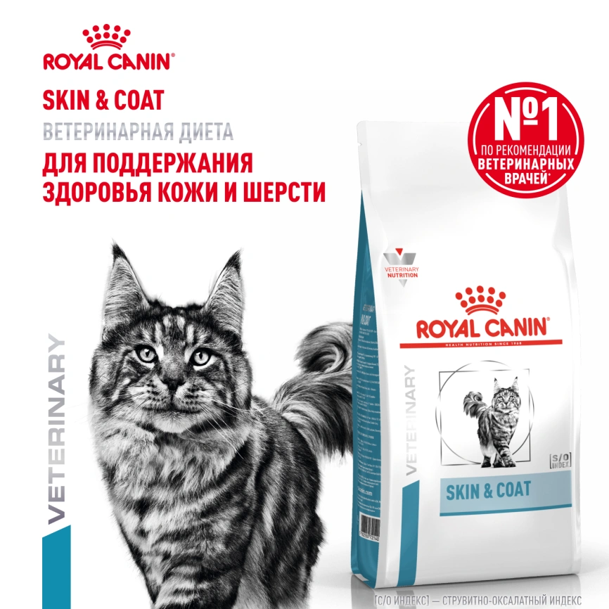 Сухой корм Royal Canin Skin & Coat для кошек, 1.5 кг фото 15