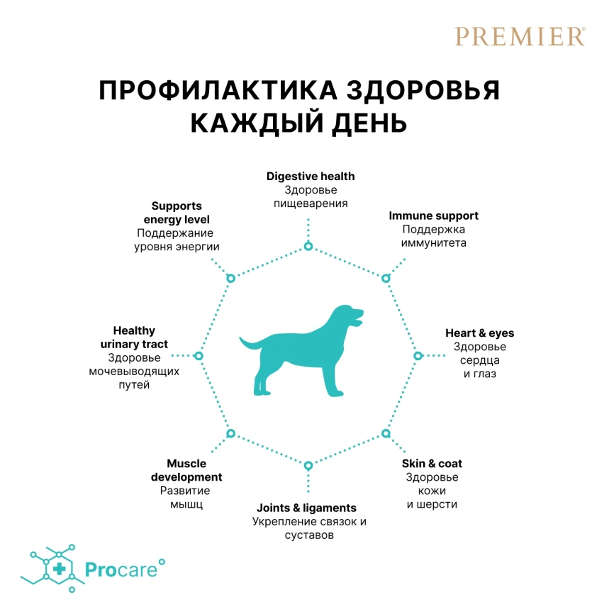 Сухой корм Premier Dog Lamb & Turkey Adult Medium для собак средних пород, 10 кг фото 4