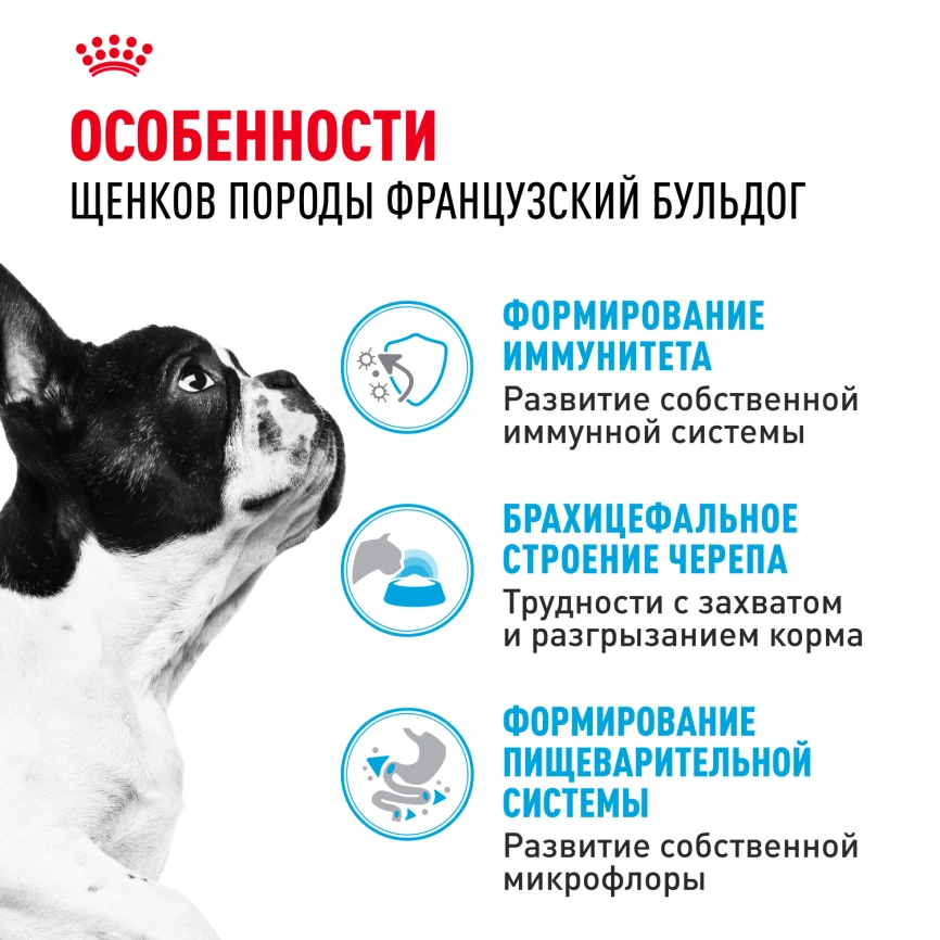 Сухой корм Royal Canin French Bulldog Puppy для щенков, 3 кг фото 2