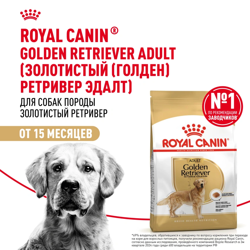 Сухой корм Royal Canin Golden Retriever Adult для собак, 3 кг фото 11
