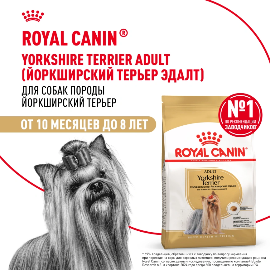 Сухой корм Royal Canin Yorkshire Terrier Adult для взрослых собак, 500 г фото 10