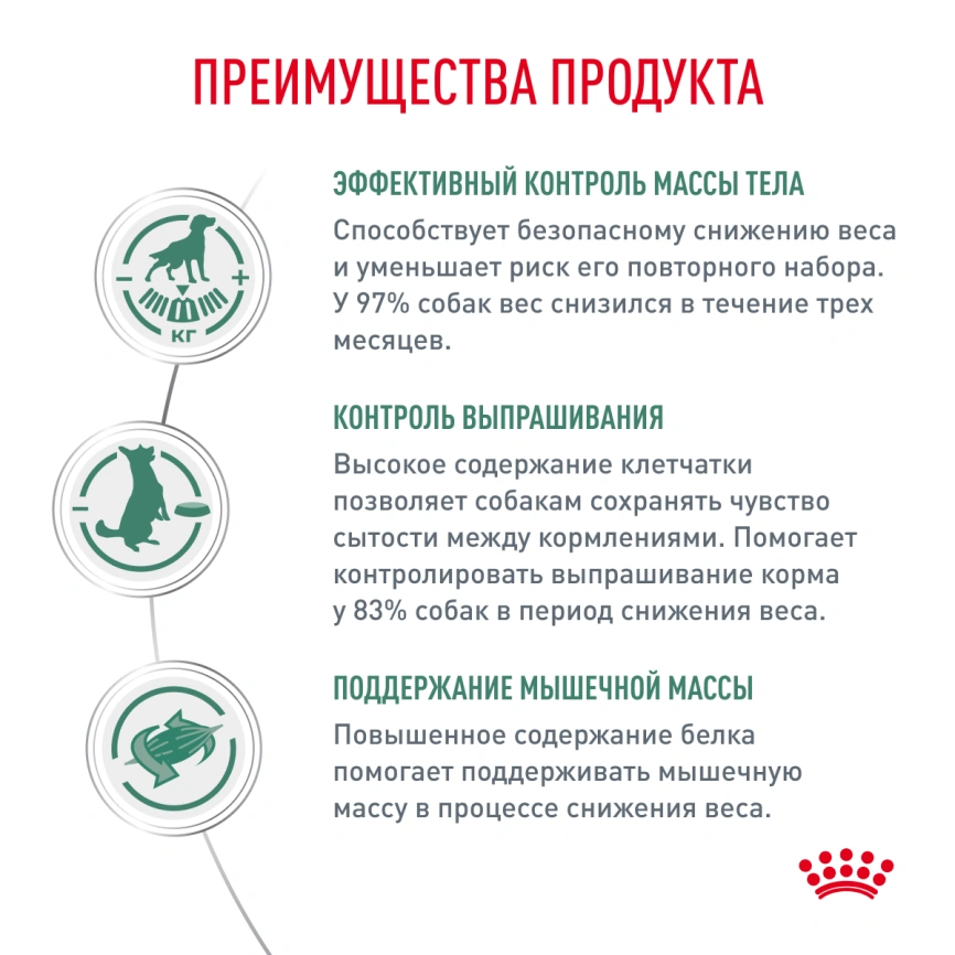 Сухой корм Royal Canin Satiety Weight Management для собак для снижение веса, 12 кг фото 2
