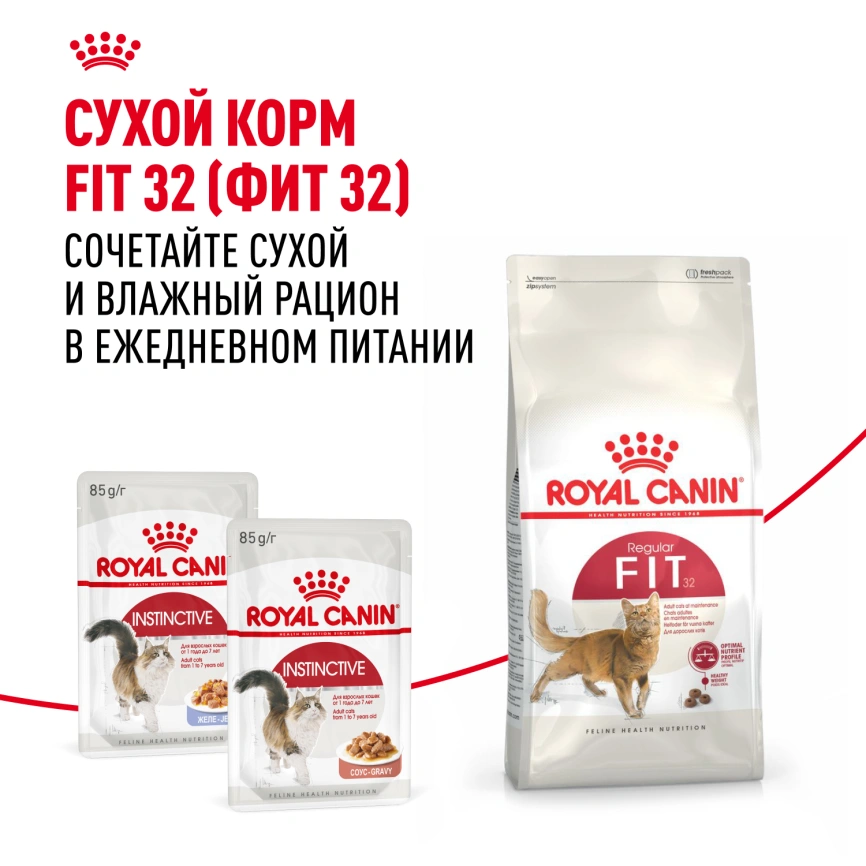 Влажный корм Royal Canin Instinctive в желе для взрослых кошек старше 1 года, пауч, 85 г фото 11