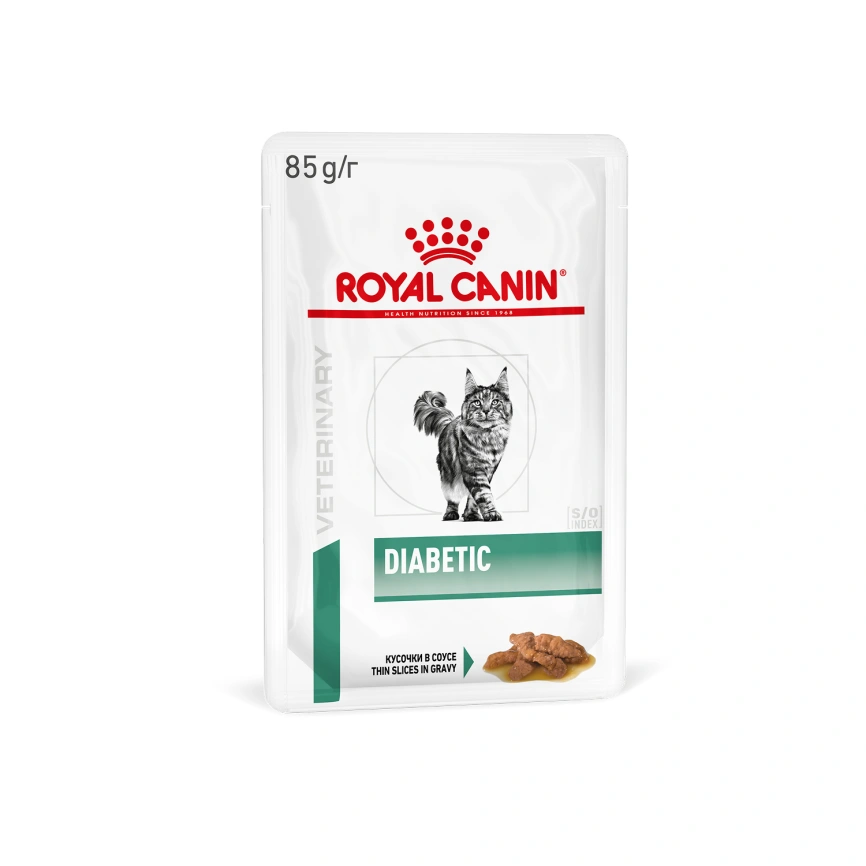Влажный диетический корм Royal Canin Diabetic для кошек при сахарном диабете, пауч, 85 г фото 14