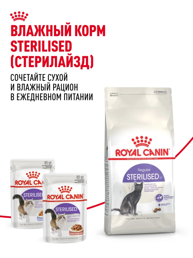 Сухой корм Royal Canin Sterilised для кастрированных котов и стерилизованных кошек, 4 кг фото 28