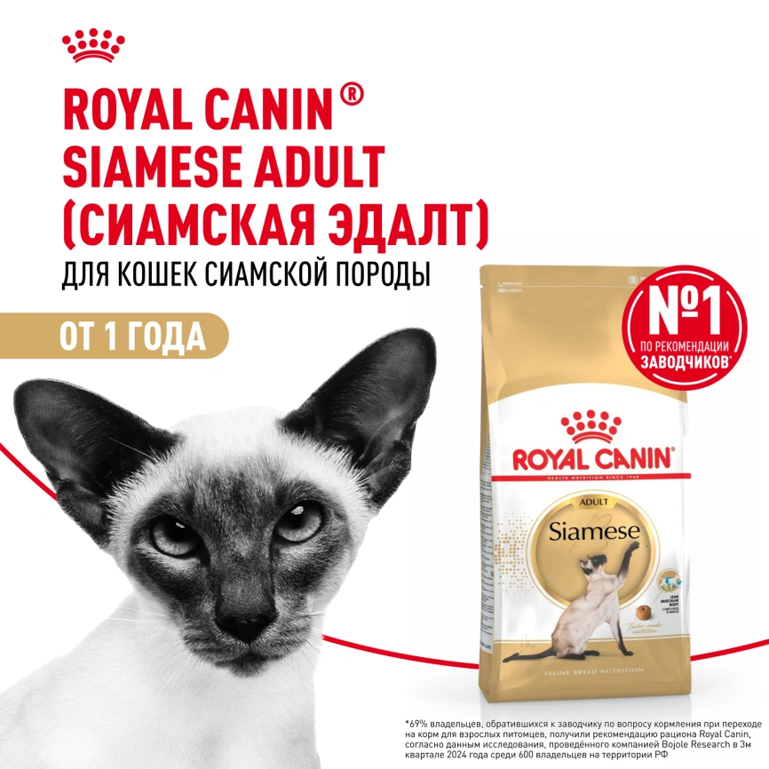 Сухой корм Royal Canin Siamese для кошек сиамской породы, 2 кг фото 13