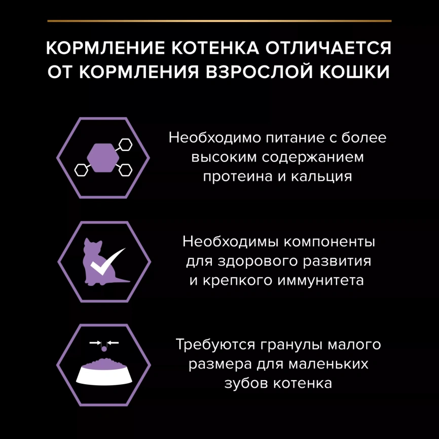 Сухой корм PRO PLAN Chicken для котят от 1 до 12 месяцев, с высоким содержанием курицы, 10 кг фото 3