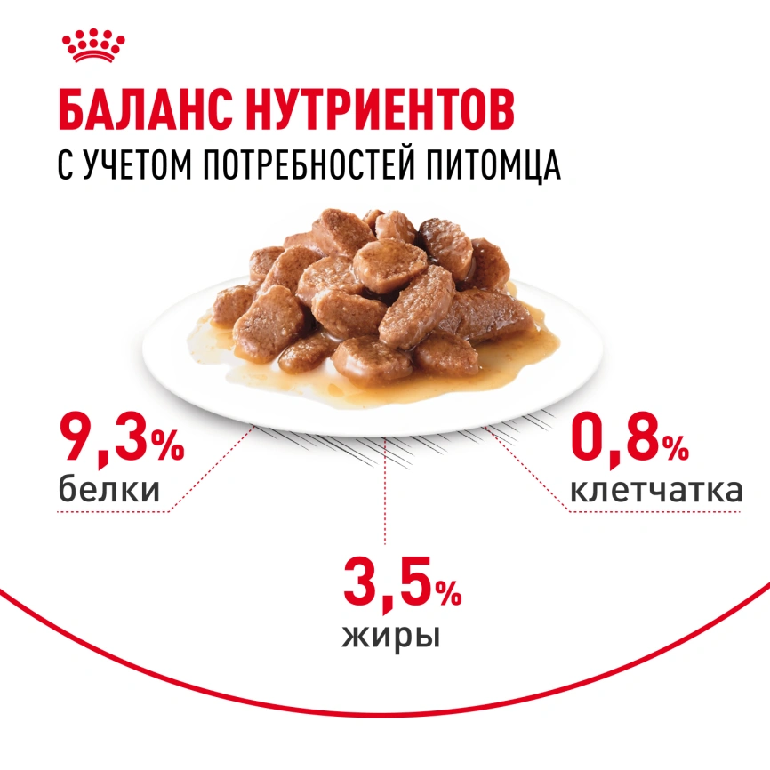 Влажный корм Royal Canin Urinary Care в соусе для кошек для поддержания здоровья мочевыделительной системы, пауч, 85 г фото 5