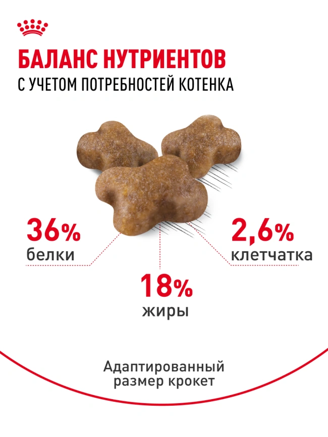 Сухой корм Royal Canin Kitten для котят, 1.2 кг фото 18