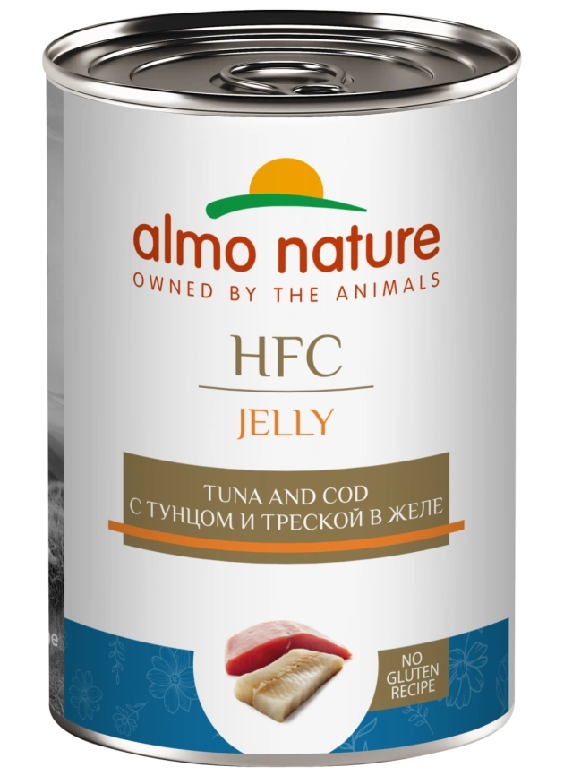 Влажный корм Almo Nature для собак с треской и тунцом в желе, 100 г фото 1