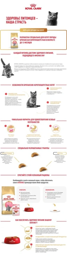 Сухой корм Royal Canin Kitten British Shorthair для котят, 2 кг фото 11