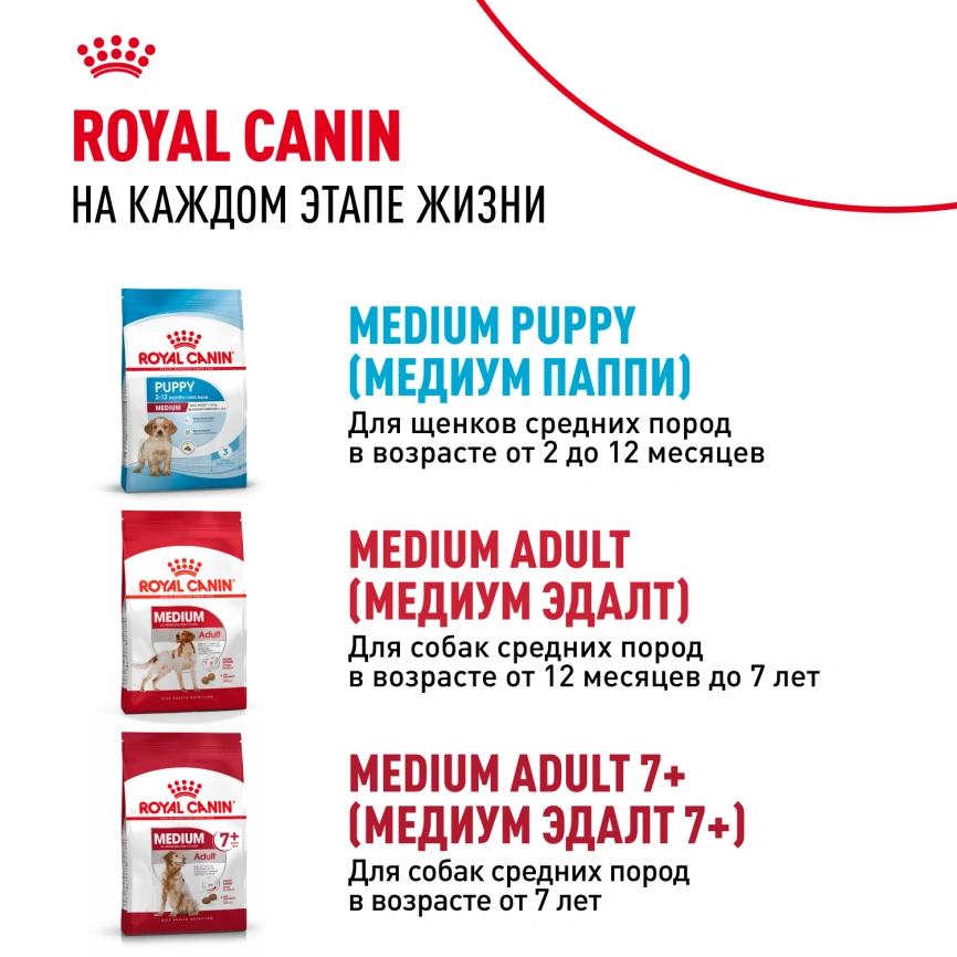 Сухой корм Royal Canin Medium Starter Mother & Babydog для щенков и кормящих сук, 4 кг фото 9