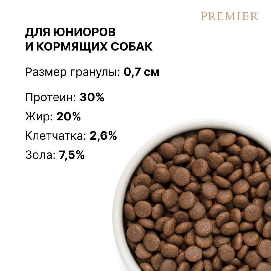 Сухой корм Premier Dog Turkey Junior Medium & Maxi для юниоров средних и крупных пород, 3 кг фото 8