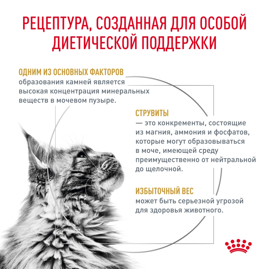 Сухой корм Royal Canin Urinary S/O Moderate Calorie для кошек, 1.5 кг фото 3