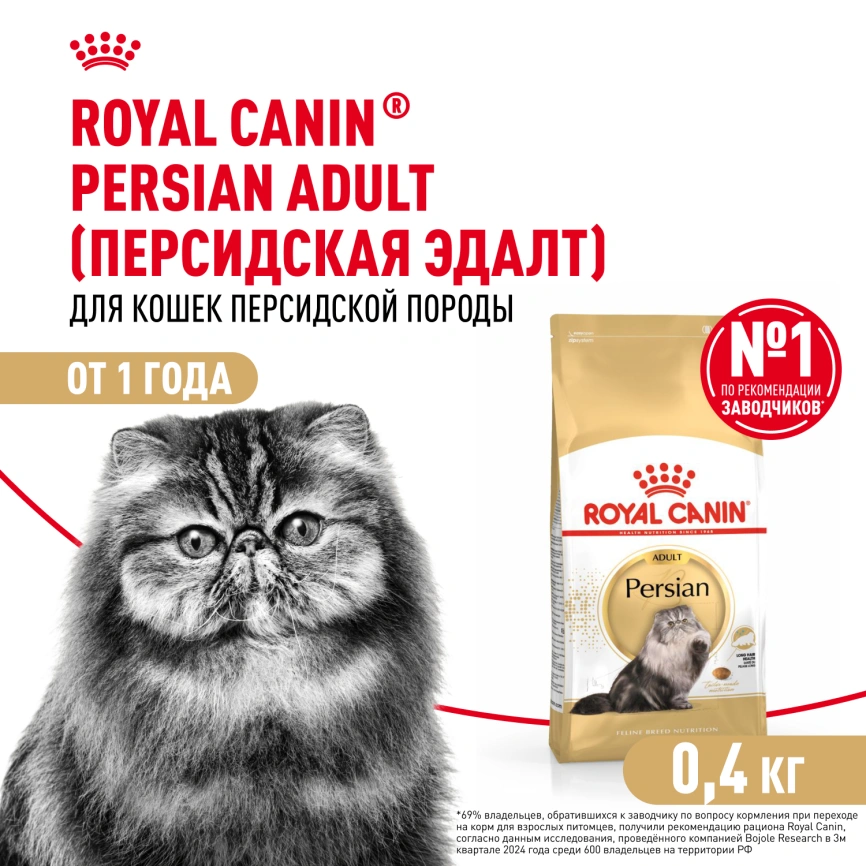 Сухой корм Royal Canin Persian для кошек персидской породы, 400 г фото 1