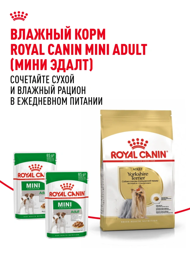 Сухой корм Royal Canin Yorkshire Terrier Adult для взрослых собак фото 11