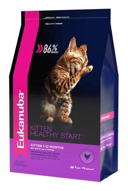Сухой корм Eukanuba Healthy Start для котят, беременных и кормящих кошек, 0.4 кг фото 1