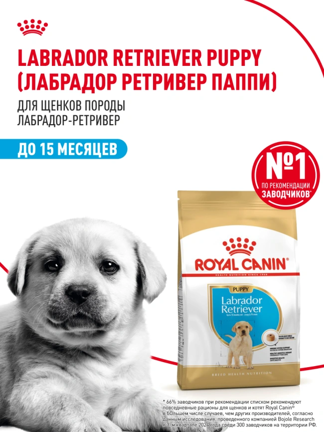 Сухой корм Royal Canin Labrador Retriever Puppy для щенков, 12 кг фото 13