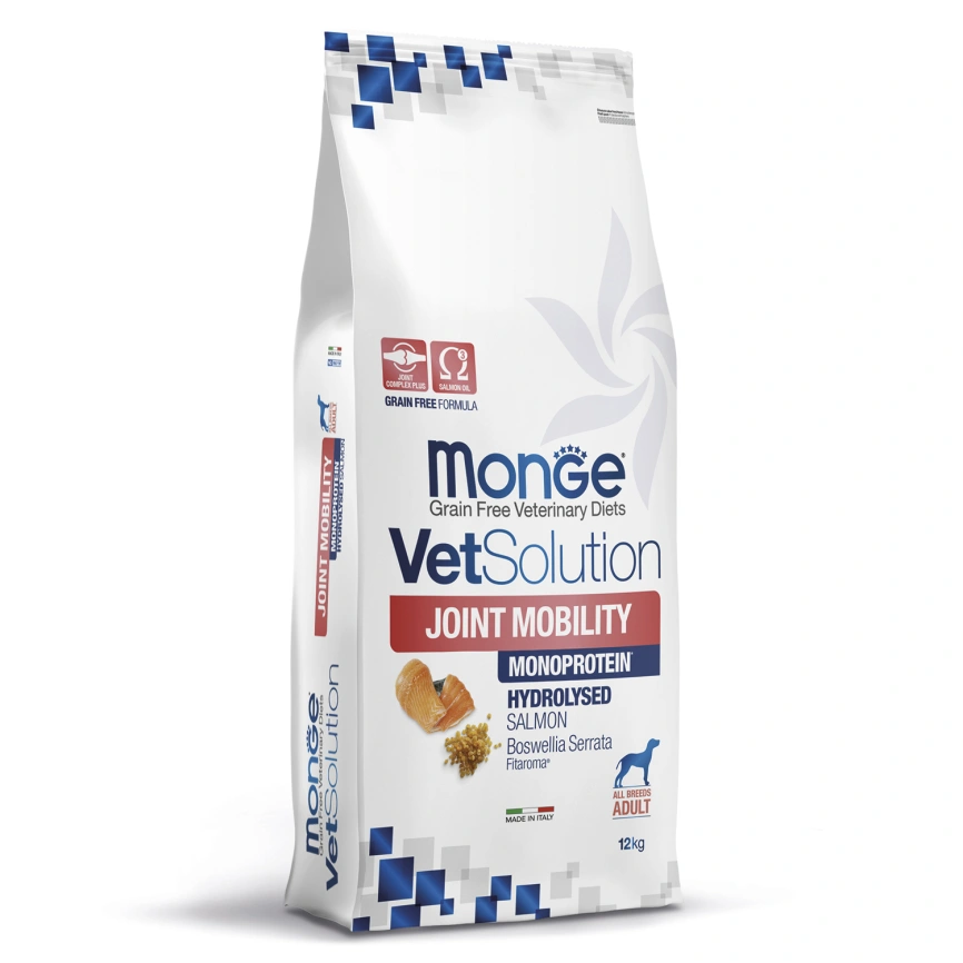 Диетический корм Monge VetSolution Dog Joint Mobility для собак и щенков, при заболеваниях суставов, 12 кг фото 1