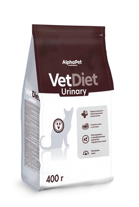 Сухой корм ALPHAPET Veterinary Diet Urinary Adult Cat, 400 г фото 1