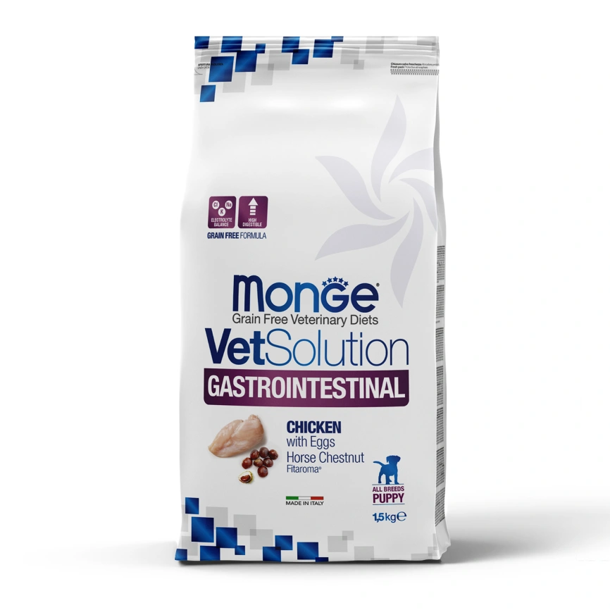 Диетический корм Monge VetSolution Dog Gastrointestinal для щенков, 1,5 кг фото 5