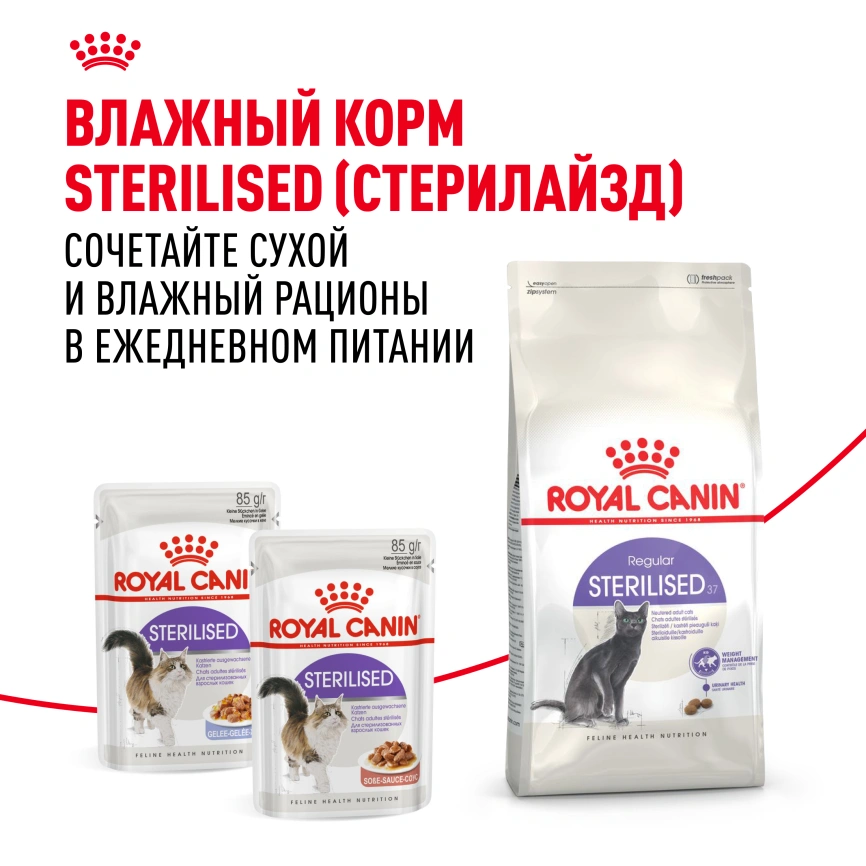 Сухой корм Royal Canin Sterilised для кастрированных котов и стерилизованных кошек, 4 кг фото 10