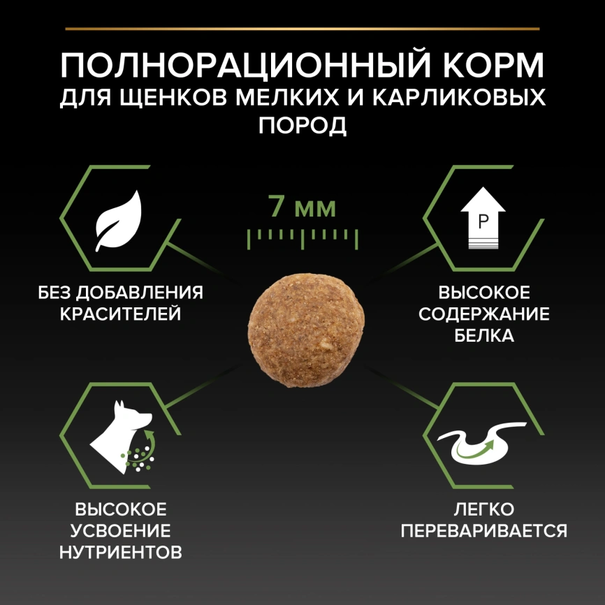 Сухой корм Purina Pro Plan Adult Small & Mini  Puppy Healthy Start для щенков мелких и карликовых пород, курица и рис, 700 г фото 4