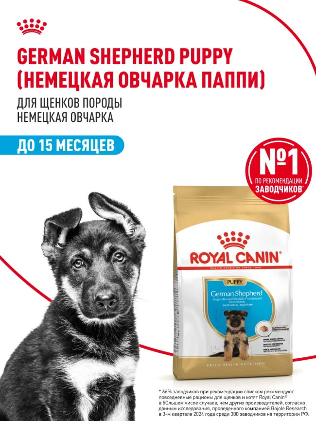 Сухой корм Royal Canin German Shepherd Puppy для щенков, 12 кг фото 12