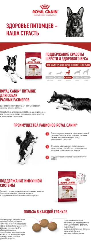 Сухой корм Royal Canin Medium Adult для собак, 3 кг фото 10