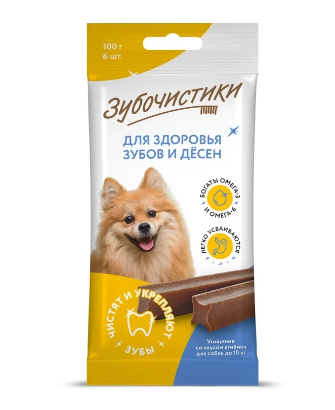Лакомство «Деревенские лакомства» жевательные палочки для собак мелких пород со вкусом ягненка, 100 г фото 1