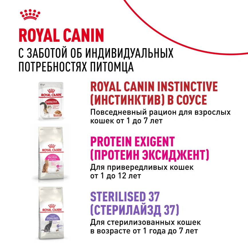 Влажный корм Royal Canin Instinctive в желе для взрослых кошек старше 1 года, пауч, 85 г фото 9