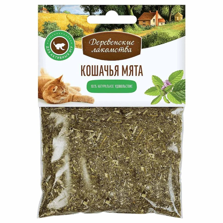 Кошачья мята «Деревенские лакомства» для кошек, 15 г фото 1