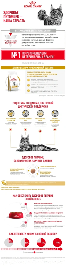 Сухой корм Royal Canin Urinary S/O для кошек при мочекаменной болезни, 3.5 кг фото 7