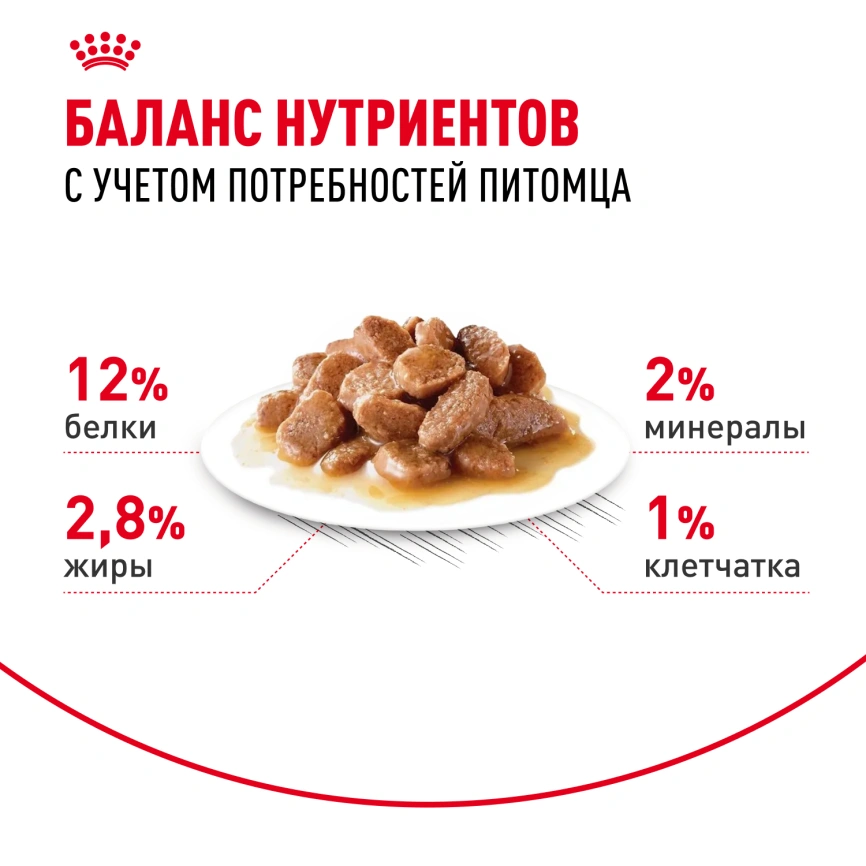 Влажный корм Royal Canin Instinctive в соусе для взрослых кошек старше 1 года, пауч, 85 г фото 5
