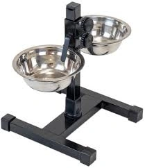 Металлическая миска Homepet для животных с регулируемой подставкой (2 шт.), 0,25 л фото 1