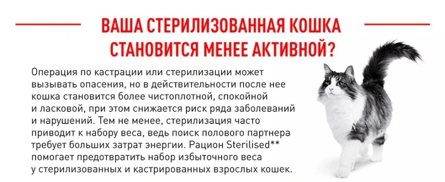 Сухой корм Royal Canin Sterilised для кастрированных котов и стерилизованных кошек, 2 кг фото 19