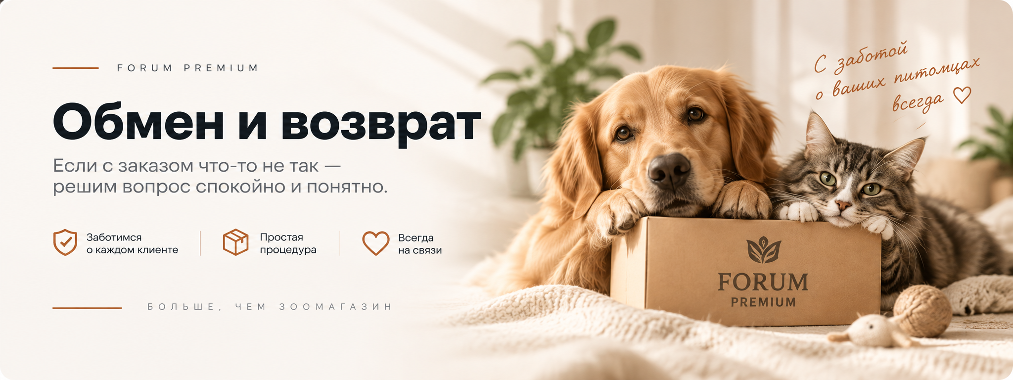 Обмен и возврат Forum Premium